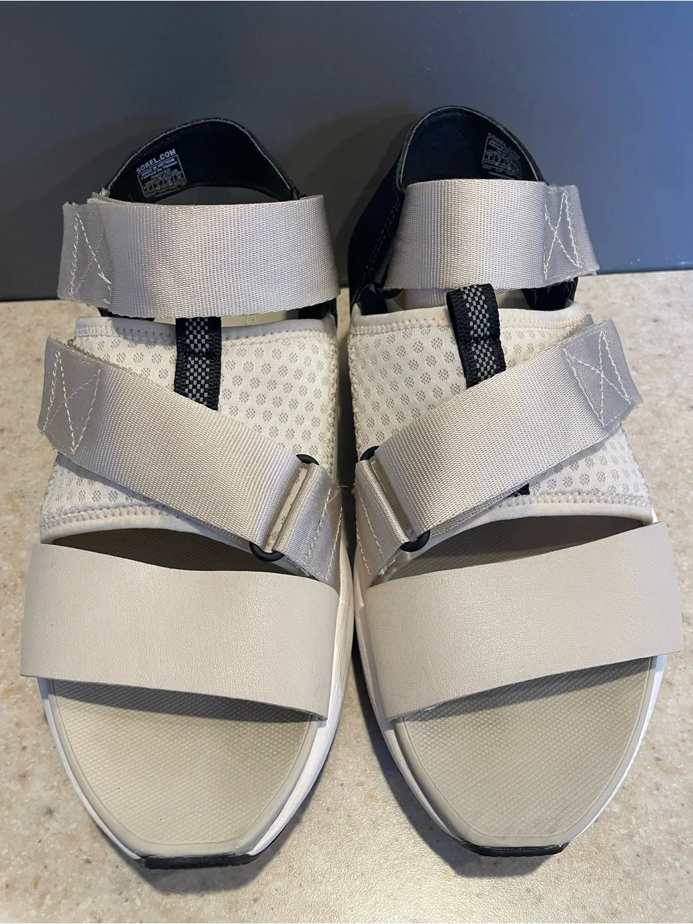 SOREL Anthropologie Kinetic Impact Sandal Comfort Adjustable Women's 8 Fawn
